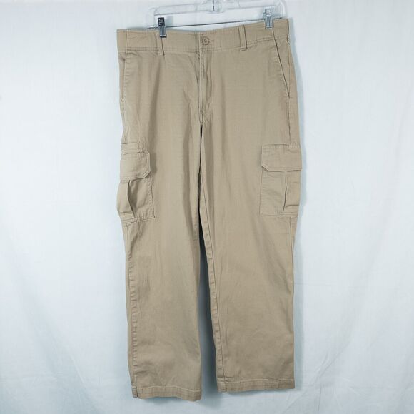 Dickies Flex Cargo Work Pant Mens 36x30 Regular Fit Straight Leg Desert Sand - Picture 1 of 15